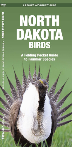 North Dakota Birds: A Folding Pocket Guide to Familiar Species (Wildlife and Nature Identification) book cover by James Kavanagh, Waterford Press