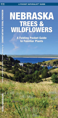 Nebraska Trees & Wildflowers: A Folding Pocket Guide to Familiar Plants (Wildlife and Nature Identification) book cover by James Kavanagh