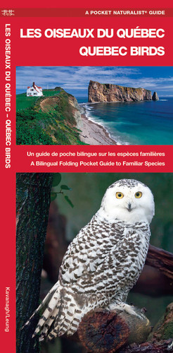 Les Oiseaux du Québec/Quebec Birds: Un guide de poche bilingue sur les espces familire/A Bilingual Folding Pocket Guide to Familiar Species (Nature Observation North America) book cover by James Kavanagh, Waterford Press