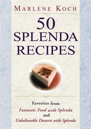 50 Splenda Recipes book cover by Marlene Koch