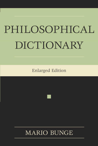 Philosophical Dictionary book cover by Mario Augusto Bunge