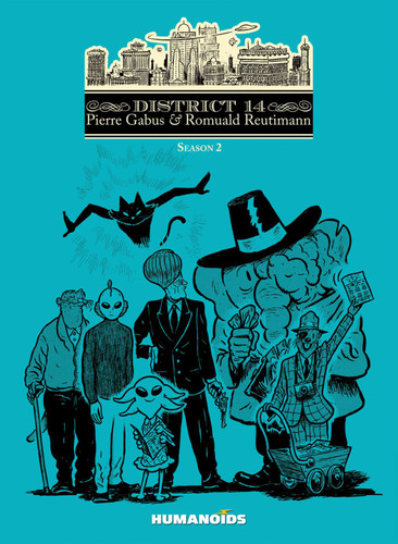 District 14 Season 2 book cover by Pierre Gabus