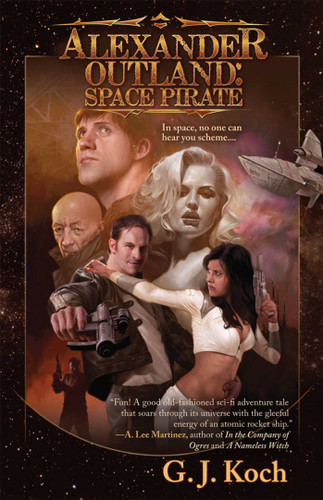 Alexander Outland: Space Pirate book cover by Gini Koch