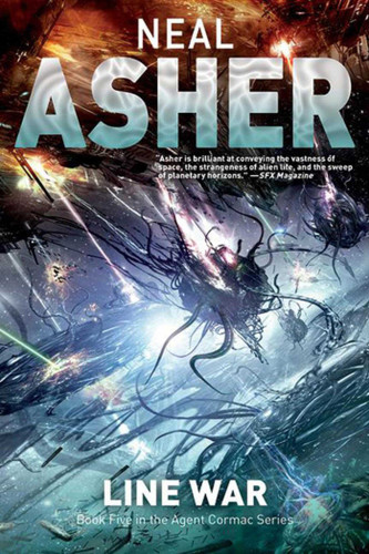 Line War: The Fifth Agent Cormac Novel (Agent Cormac) book cover by Neal Asher