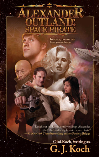 Alexander Outland: Space Pirate book cover by G. J. Koch