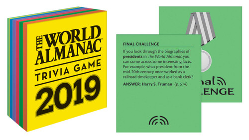 The World Almanac 2019 Trivia Game (World Almanac and Book of Facts) book cover by 