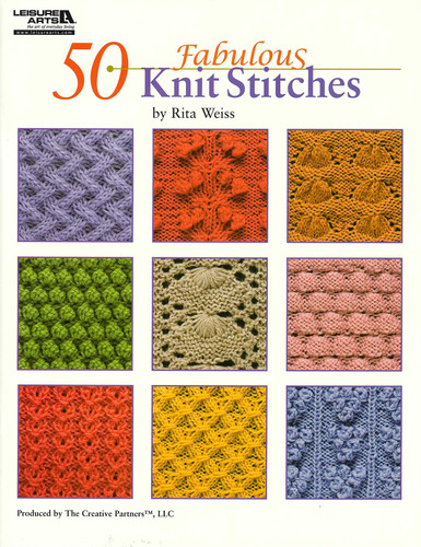 50 Fabulous Knit Stitches book cover by Rita Weiss