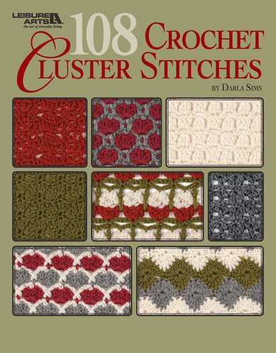108 Crochet Cluster Stitches book cover by Darla Sims