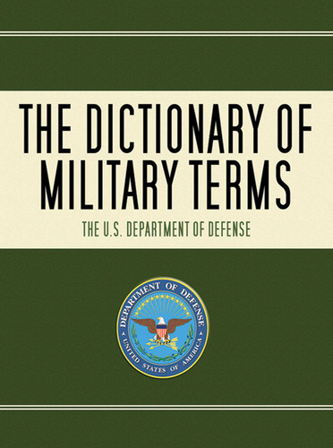 The Dictionary of Military Terms book cover by U.S. Department of Defense