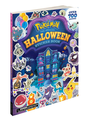 Pokémon Halloween: The Official Sticker Book: Over 700 Stickers! book cover by Pikachu Press