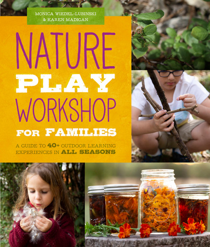 Nature Play Workshop for Families: A Guide to 40+ Outdoor Learning Experiences in All Seasons (Workshop for Kids) book cover by Monica Wiedel-Lubinski, Karen Madigan