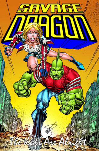 Savage Dragon: Kids Are Alright (Savage Dragon) book cover by Erik Larsen