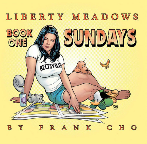 Liberty Meadows: The Collected Sundays Book 1 HC book cover by Frank Cho