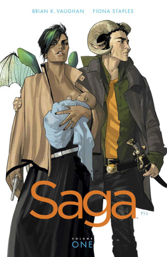 Saga Volume 1 (Saga) book cover by Brian K Vaughan