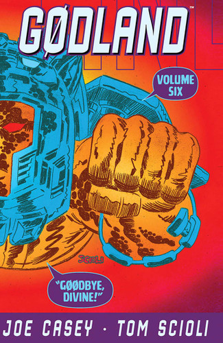 Godland Volume 6: Goodbye Divine! book cover by Joe Casey
