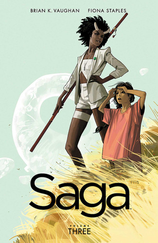 Saga Volume 3 (Saga) book cover by Brian K Vaughan