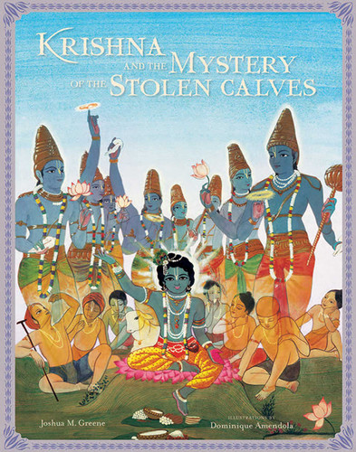 Krishna and the Mystery of the Stolen Calves book cover by Joshua M Greene