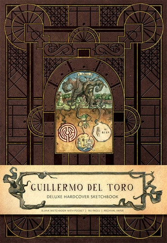 Guillermo del Toro Hardcover Blank Sketchbook (Insights Deluxe Sketchbooks) book cover by Guillermo del Toro