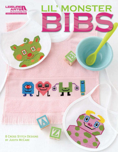 Lil' Monster Bibs: 8 Cross Stitch Designs book cover by Judith McCabe