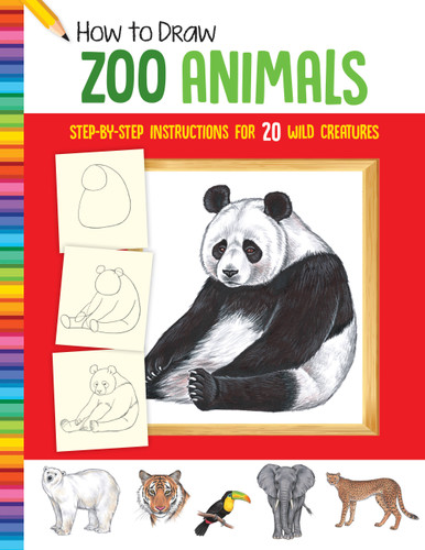 How to Draw Zoo Animals: Step-by-step instructions for 20 wild creatures (Learn to Draw) book cover by Diana Fisher