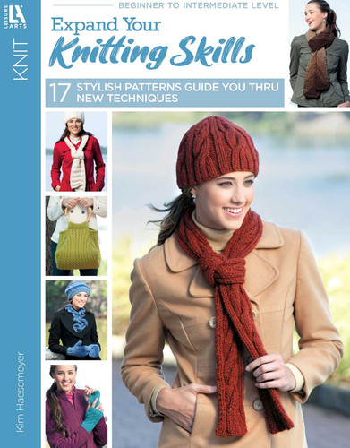 Expand Your Knitting Skills: 17 Stylish Patterns Guide You Thru New Techniques book cover by Kim Haesemeyer