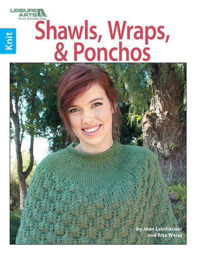 Shawls, Wraps, & Ponchos to Knit: 11 Quick & Easy Designs book cover by Leisure Arts