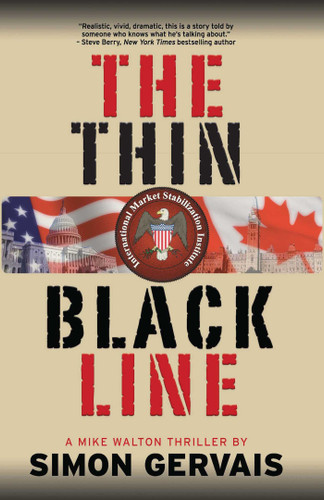 Thin Black Line book cover by Simon Gervais
