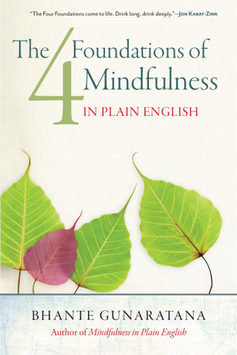 The Four Foundations of Mindfulness in Plain English book cover by Gunaratana