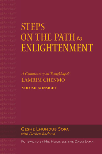 Steps on the Path to Enlightenment: A Commentary on Tsongkhapa's Lamrim Chenmo. Volume 5: Insight (Steps on the Path to Enlightenment) book cover by Lhundub Sopa