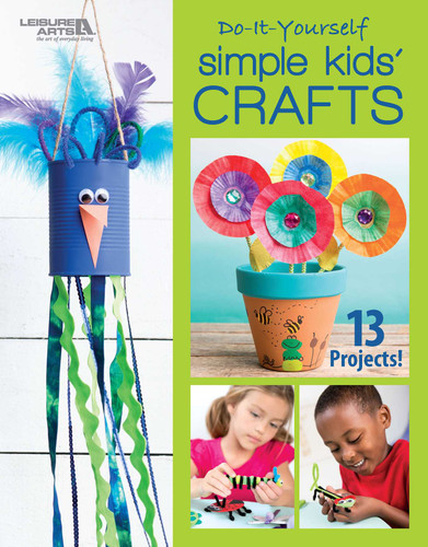 DIY Simple Kids' Crafts: 13 Projects! book cover by Leisure Arts