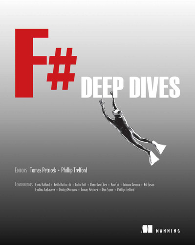 F# Deep Dives book cover by Tomas Petricek, Phil Trelford