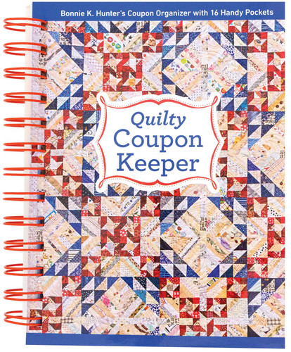 Quilty Coupon Keeper: Bonnie K. Hunter's Coupon Organizer with 16 Handy Pockets book cover by Bonnie K. Hunter