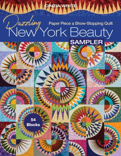 Dazzling New York Beauty Sampler: Paper Piece a Show-Stopping Quilt; 54 Blocks book cover by Cinzia White