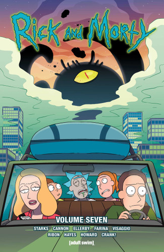 Rick and Morty Vol. 7 (Rick and Morty) book cover by Kyle Starks, Pamela Ribon, Tini Howard, Magdalene Visaggio