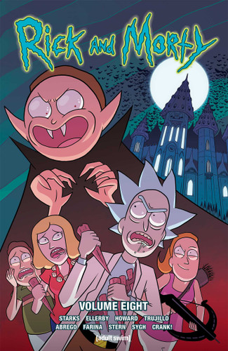 Rick and Morty Vol. 8 (Rick and Morty) book cover by Kyle Starks, Tini Howard, Josh Trujillo
