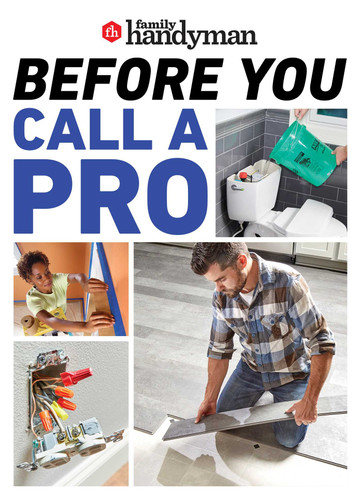 Family Handyman Before You Call a Pro: Save Money and Time with These Essential DIY Skills. (Family Handyman) book cover by 