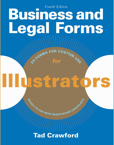 Business and Legal Forms for Illustrators book cover by Tad Crawford