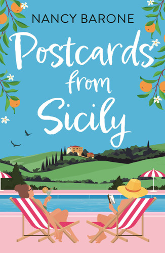 Postcards from Sicily book cover by Nancy Barone