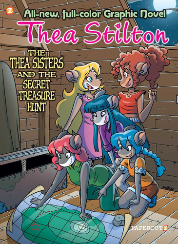 Thea Stilton Graphic Novels #8: The Thea Sisters and the Secret Treasure Hunt (Thea Stilton Graphic Novels) book cover by Thea Stilton
