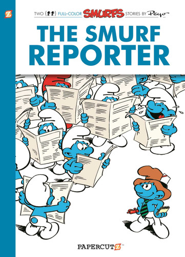 The Smurfs #24: The Smurf Reporter (The Smurfs Graphic Novels) book cover by Peyo