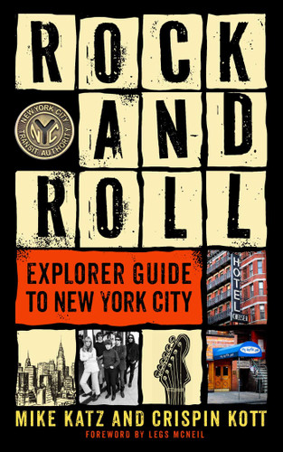 Rock and Roll Explorer Guide to New York City book cover by Mike Katz, Crispin Kott