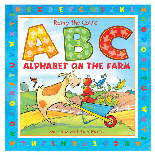 Romy the Cow's ABC Alphabet on the Farm book cover by John Kurtz, Sandrina Kurtz