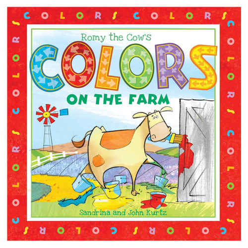 Romy the Cow's Colors on the Farm book cover by John Kurtz, Sandrina Kurtz