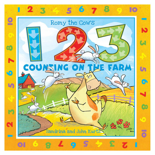 Romy the Cow's 123 Counting on the Farm book cover by John Kurtz, Sandrina Kurtz