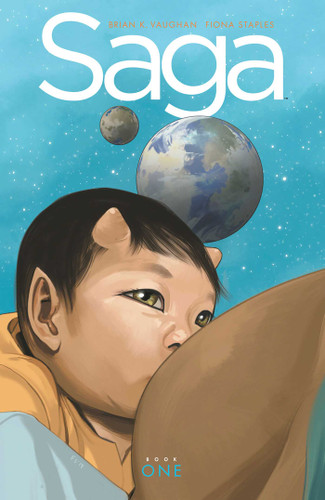 Saga Book One (Saga) book cover by Brian K Vaughan