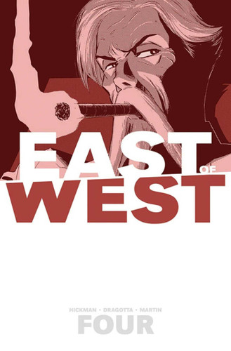 East of West Volume 4: Who Wants War? (East of West) book cover by Jonathan Hickman
