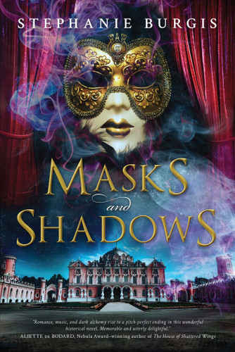 Masks and Shadows book cover by Stephanie Burgis