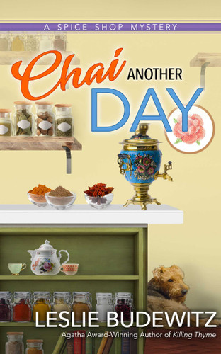 Chai Another Day (A Spice Shop Mystery) book cover by Leslie Budewitz