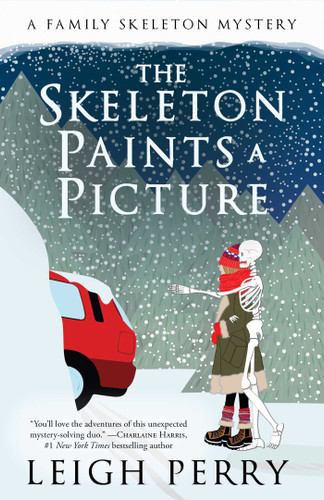 The Skeleton Paints a Picture: A Family Skeleton Mystery (#4) book cover by Leigh Perry