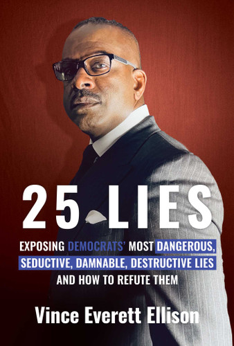 25 Lies: Exposing Democrats' Most Dangerous, Seductive, Damnable, Destructive Lies and How to Refute Them book cover by Vince Everett Ellison
